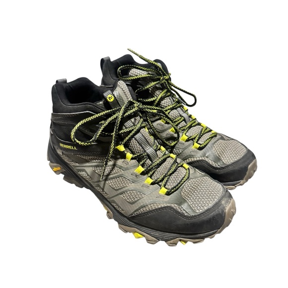 Merrell Moab FST Mid GTX Hiking Boots Outdoor Travel Brown Lace Up Gorpcore 11.5 - Picture 2 of 7